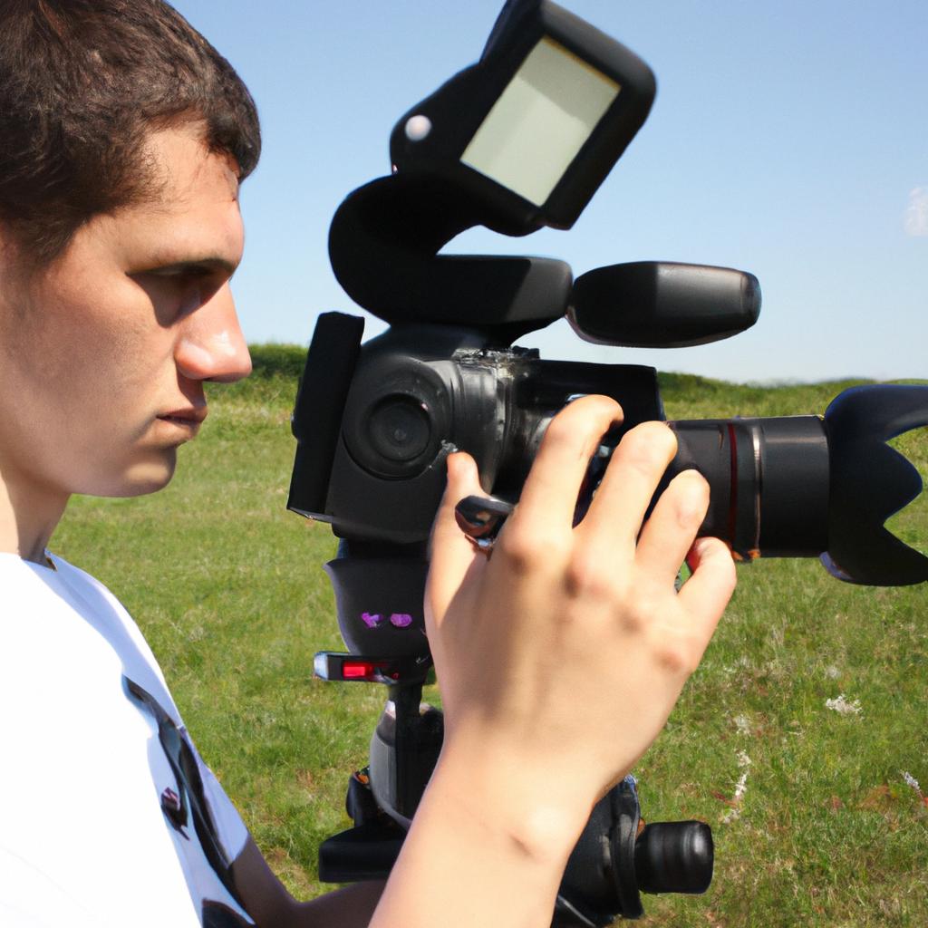Person working on documentary production